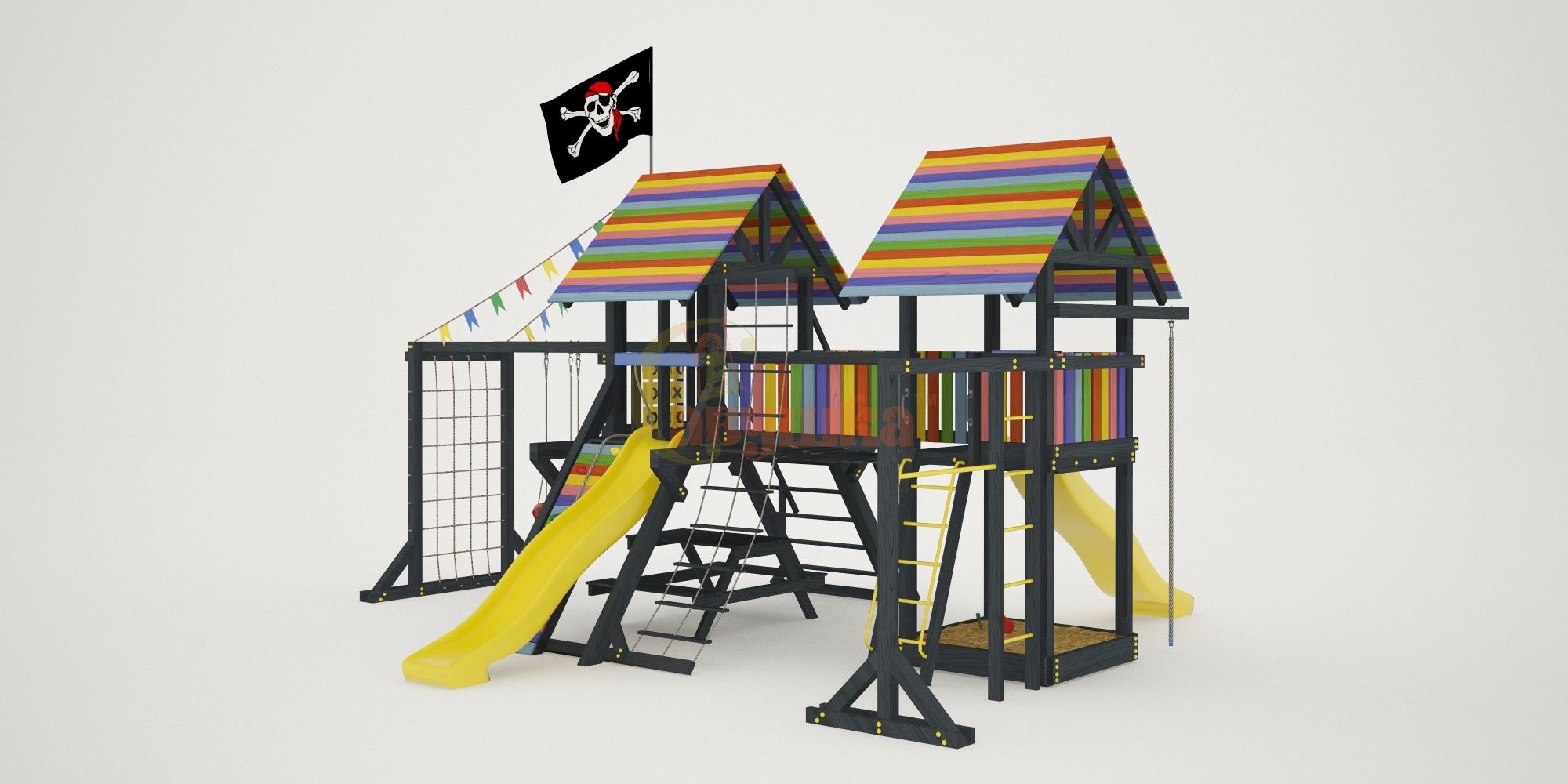 Детская площадка Савушка 1 BLACK